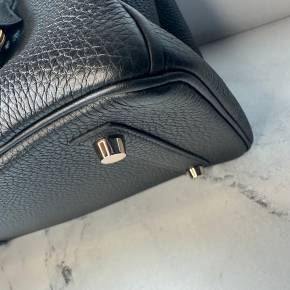 Hermes Birkin 30 Bag Black Togo with Rose Gold Hardware B30 Handbag Authentic - Picture 12 of 16
